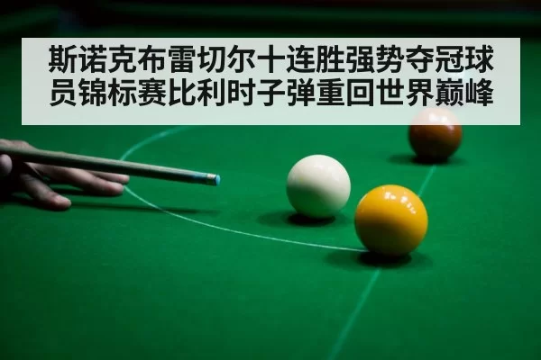 斯诺克布雷切尔十连胜强势夺冠球员锦标赛比利时子弹重回世界巅峰